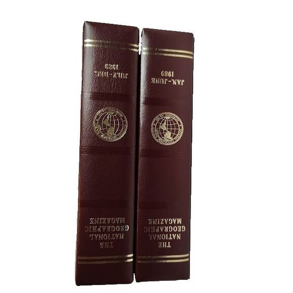 National Geographic Other - Set of 2 National Geographic EMPTY Slip Cases Holders For Entire Year 1989